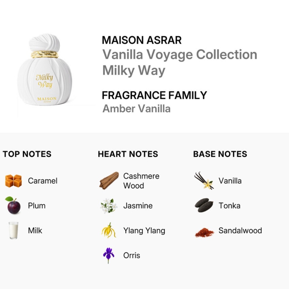 Maison Asrar Milky Way by Gulf Orchid - Creamy
Sweet Unisex - 3.4 - Picture 2 of 7